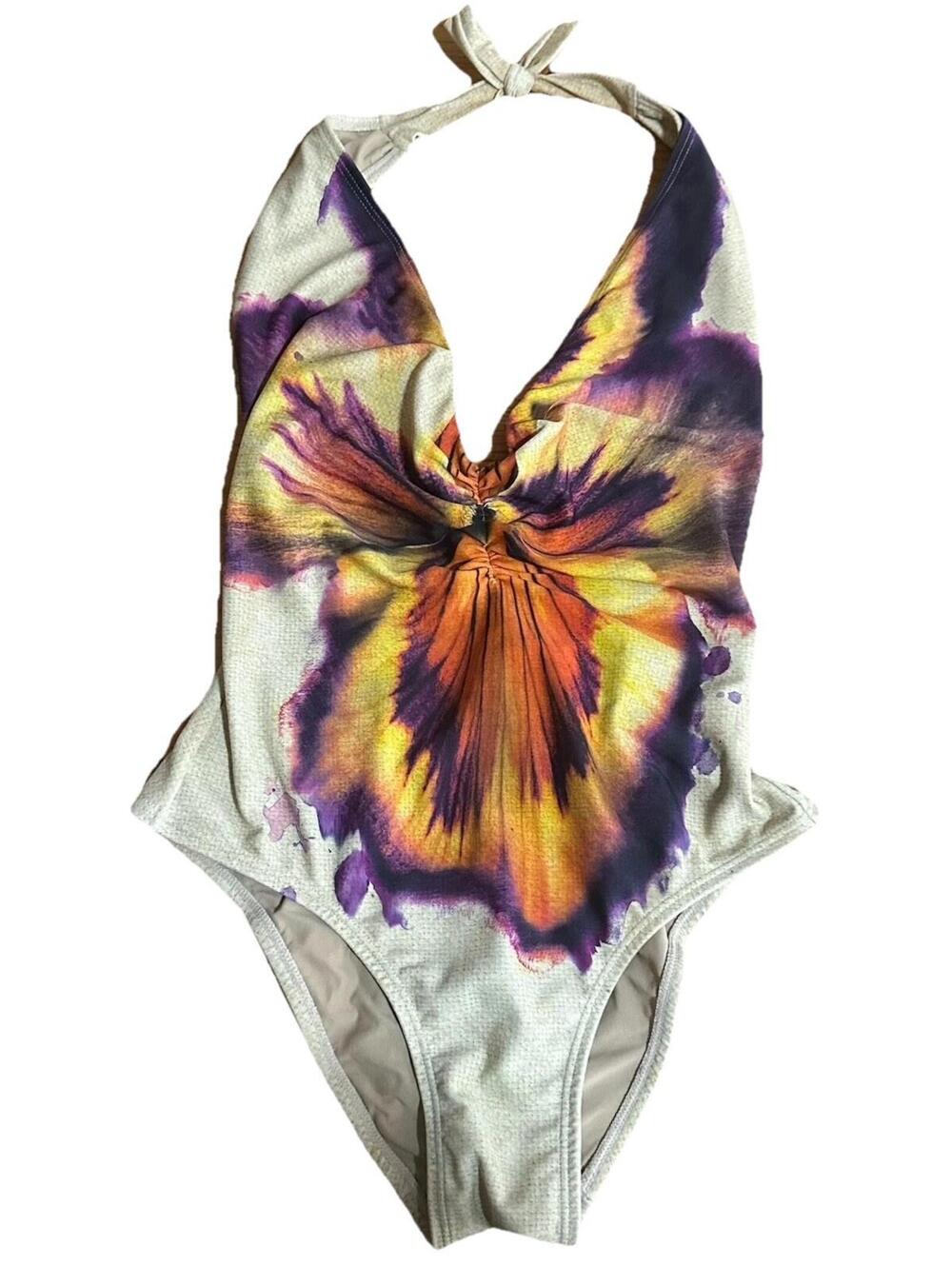 Lenny Niemeyer swimsuit  Watercolor  Swim One Piece Flawed Gem Sz S